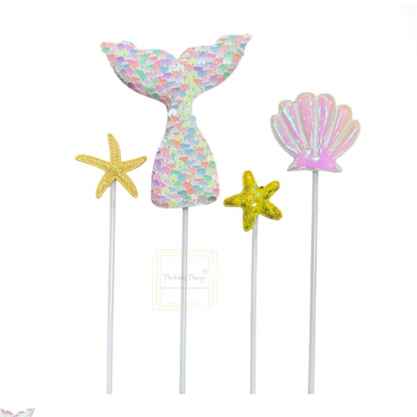 mermaid-theme-cake-topper-for-cake-decoration-4-pack-of-4-pcs