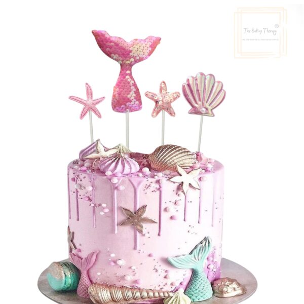 mermaid-theme-cake-topper-for-cake-decoration-3-pack-of-4-pcs