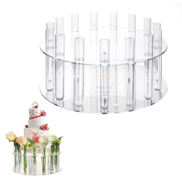 acrylic-floral-crown-cake-stand-with-tube-vase-acrylic-clear-cake-display-stand-12-inch