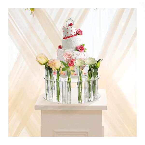 acrylic-floral-crown-cake-stand-with-tube-vase-acrylic-clear-cake-display-stand-12-inch