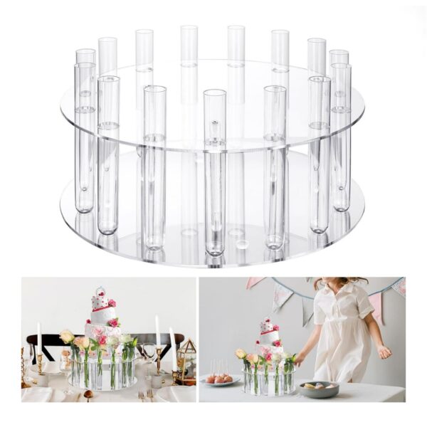acrylic-floral-crown-cake-stand-with-tube-vase-acrylic-clear-cake-display-stand-12-inch