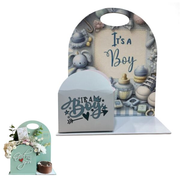 its-a-boy-foldable-cake-and-flower-hamper