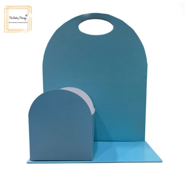 blue-foldable-cake-and-flower-hamper