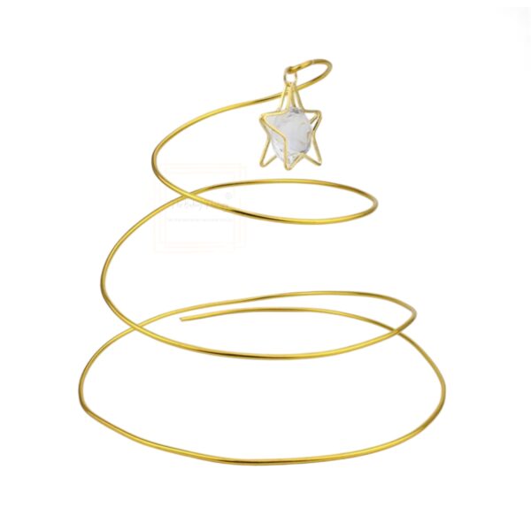 Metal Golden Swirl Star Cake Stand - Image 3