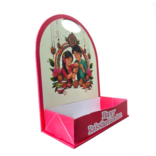 Happy Raksha Bandhan Foldable Hamper Stand #6 - Image 2