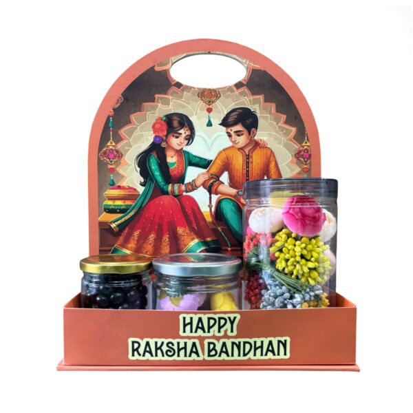 Happy Raksha Bandhan Foldable Hamper Stand #1 - Image 2