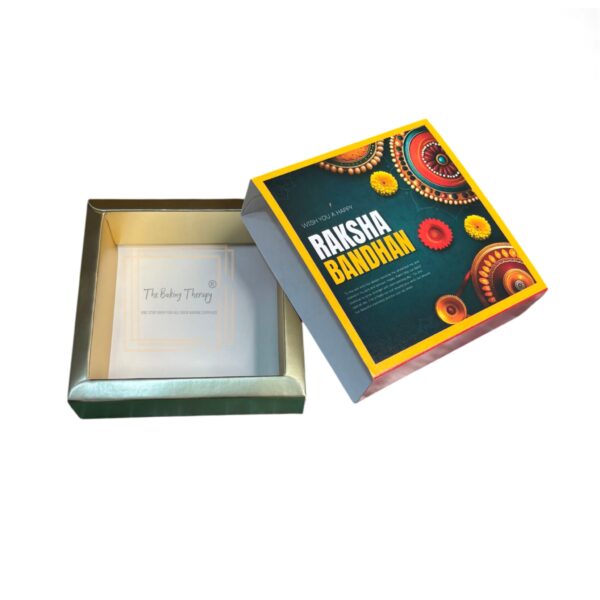 4 Cavity Raksha Bandhan Sliding Chocolate Box Without Cavity - Design - 02 ( 5 Pcs Pack) - Image 3