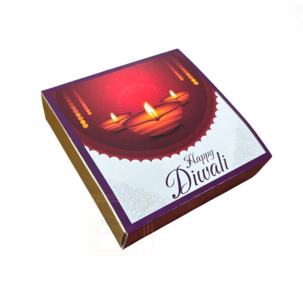 4 Cavity Diwali Sliding Chocolate Box Without Cavity - Design 05 ( 5 Pcs Pack ) - Image 4