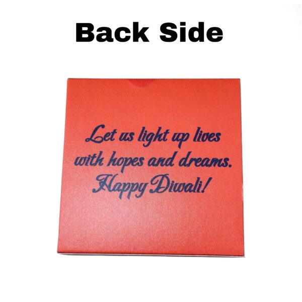 4 Cavity Diwali Sliding Chocolate Box Without Cavity - Design 08 ( 5 Pcs Pack ) - Image 2
