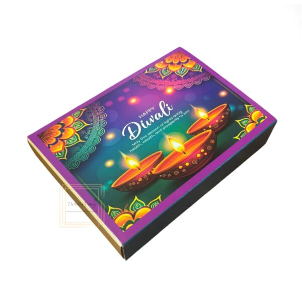6 Cavity Diwali Sliding Chocolate Box Without Cavity - Design 01 ( 5 Pcs Pack ) - Image 4