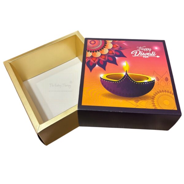 Diwali Gift Packaging Hamper Box ( 7x7x3 ) Design 01 - Image 3
